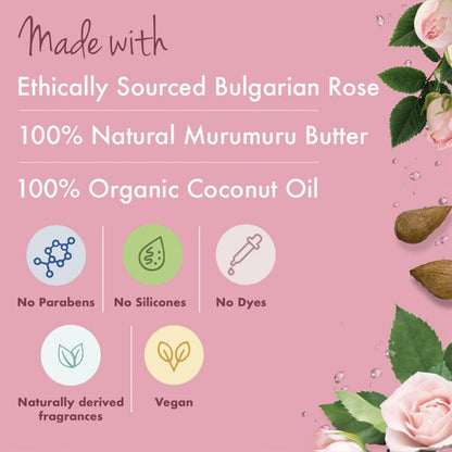 Murumuru Butter and Rose Moisturizing Body Wash - 400ml